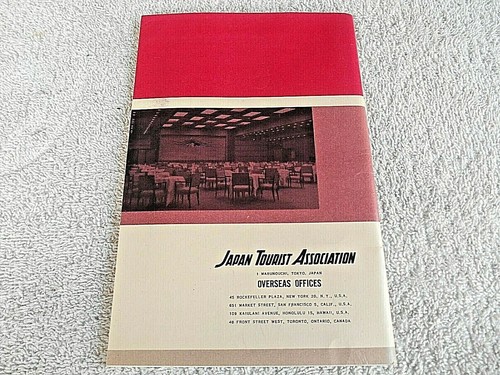 VINTAGE 1959 JAPAN HOTEL TRAVEL GUIDE 106 PAGES - Picture 4 of 8