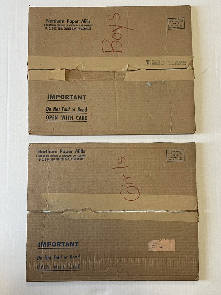 Lot Ad Prints Northern Paper Mills Boys & Girls Sets + Gerber Baby Book