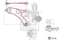 Febi Bilstein 187796 Spurstangenlenker Vorderachse Links Mit Lager