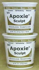 Apoxie Sculpt, 2 Part Modeling Compound A  B, 4 Pound, White