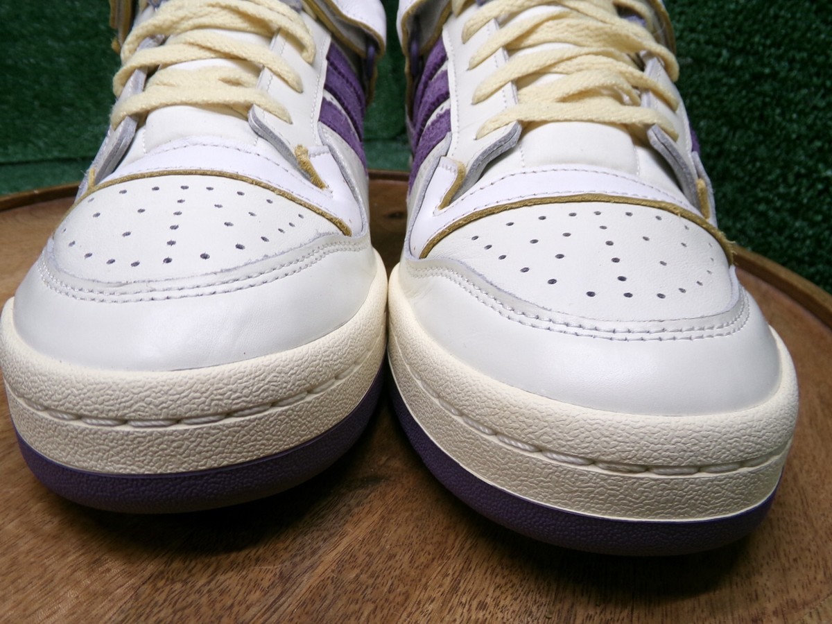 adidas Forum 84 Low 'White College Purple' Leather Shoes Size 11.5