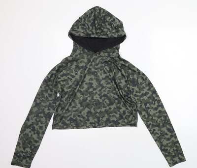 Atmosphere Damen grün Rundhalsausschnitt Polyestermischung Pullover Größe 10