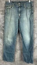 Lucky Brand Mens Distressed Blue Jeans 36 x 36.5 (10658) 