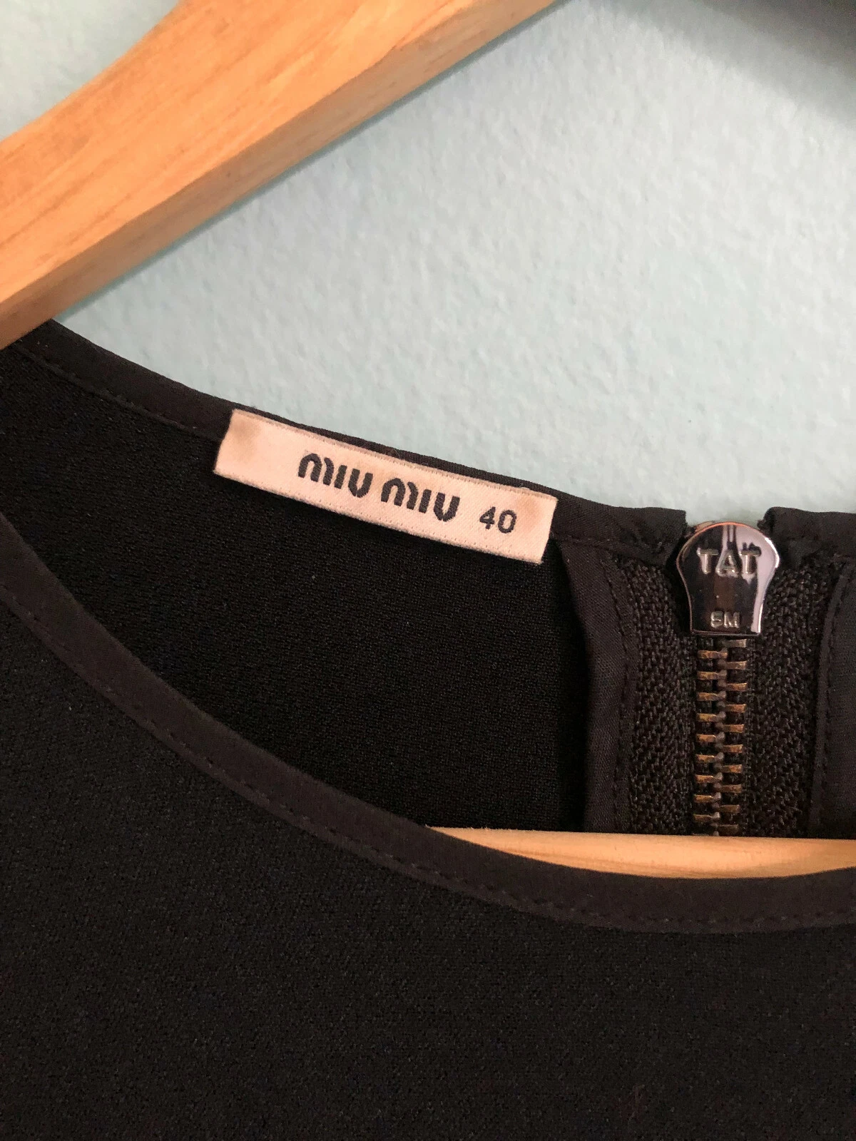 Vestito Donna Blu MIU MIU Maniche Corte Dress Robe Taglia 40 IT S Ottime Condiz.