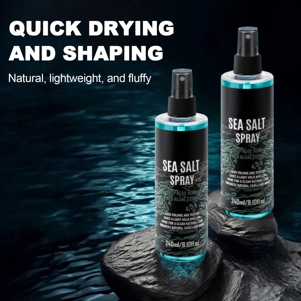 Mens Sea Salt Spray for Hair Organic Hair Texture Spray 240ml High