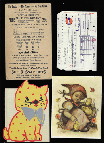 Vintage Lot of 12 Ephemera Pieces Cards Advertising Envelopes etc Most Canadian - Bild 2 von 5