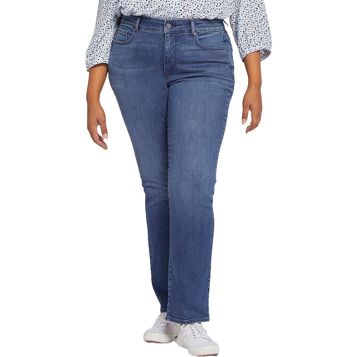 Женские джинсы NYDJ Marilyn Tencel Denim с прямыми штанинами Plus BHFO 5397