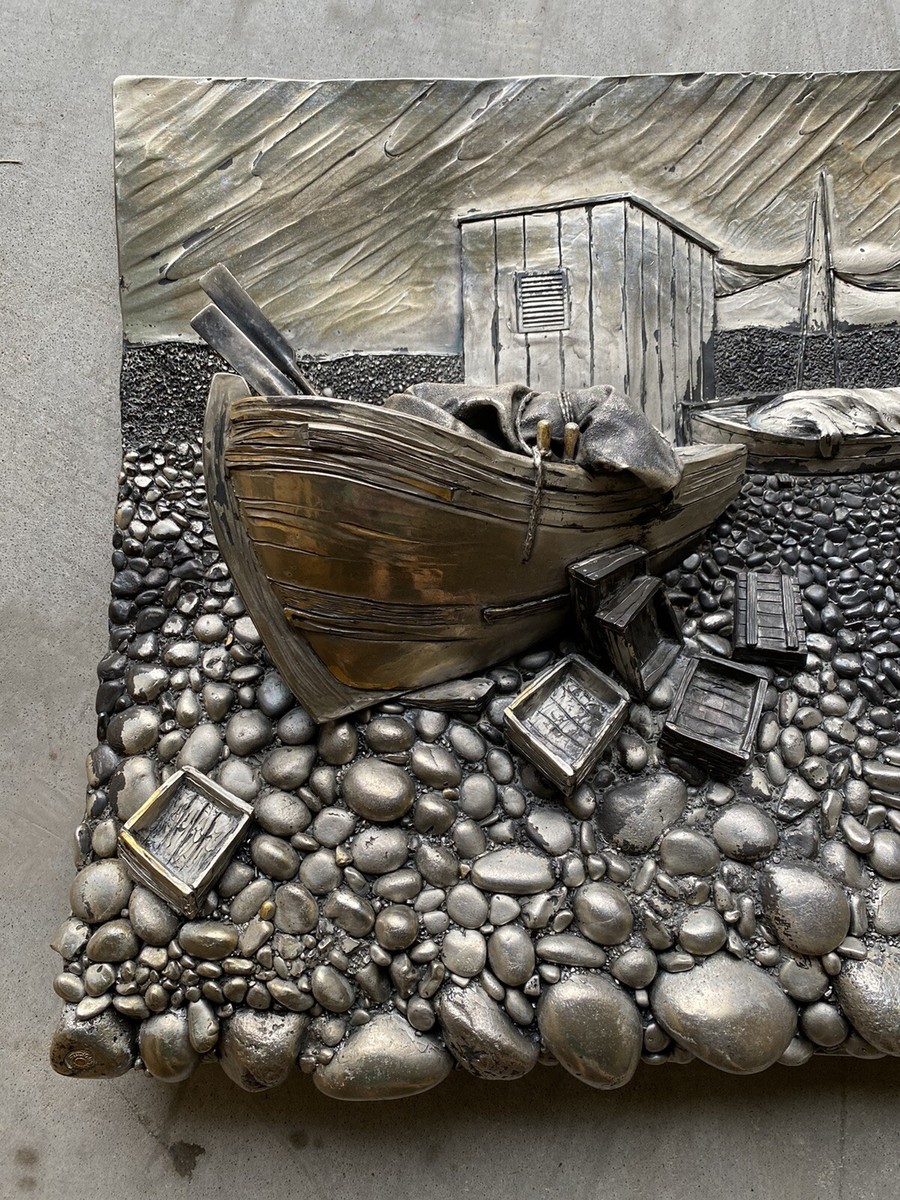 MASSIVE 800 Silver Wall Art! Weighs 19lbs!! Studio Ottaviani