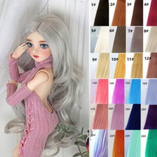 Fashion Long Wavy Hair Wigs Curly BJD's Wig for 1/3 1/6 1/8 BJD Dolls Colorful