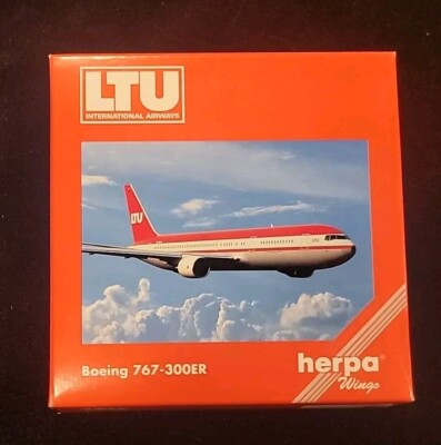 Herpa Wings-LTU International Airways B767-300ER-D-AMUJ-502900-1:500 New MIB MT 