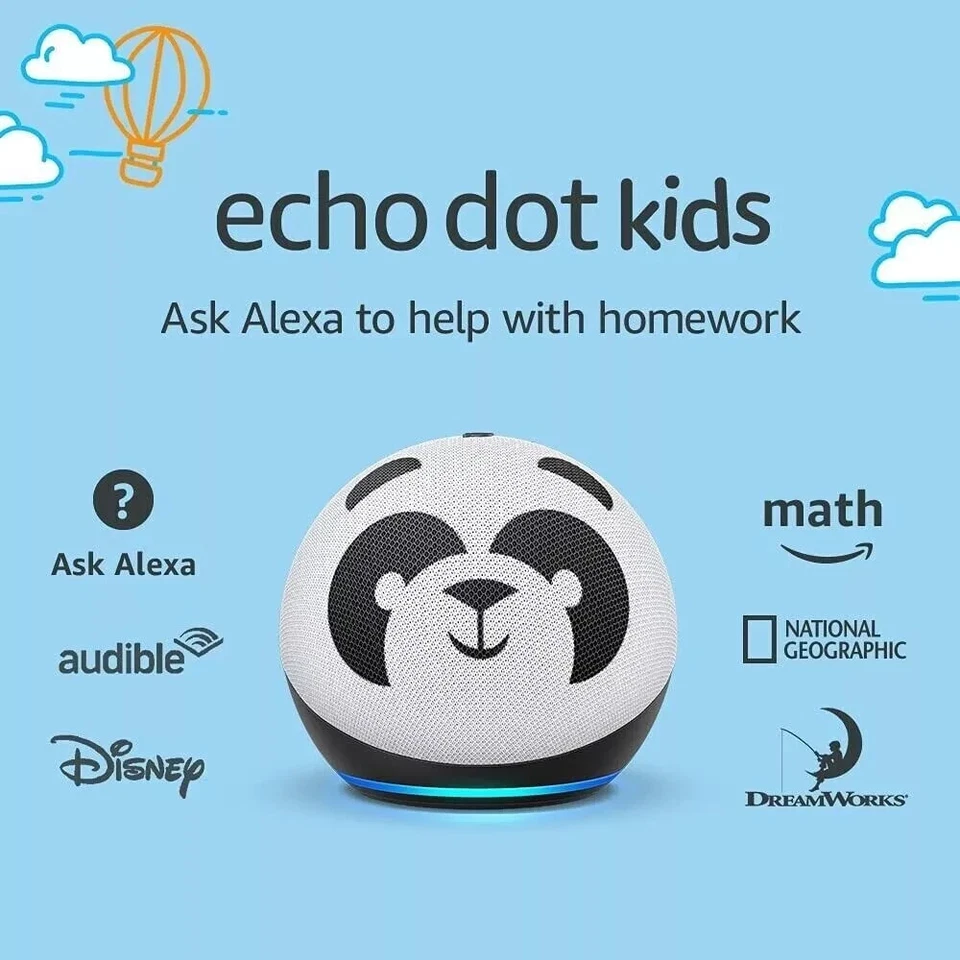 Amazon Echo Dot Kids Edition (4th Gen.) Smart Speaker - Panda New - Image 3 of 4