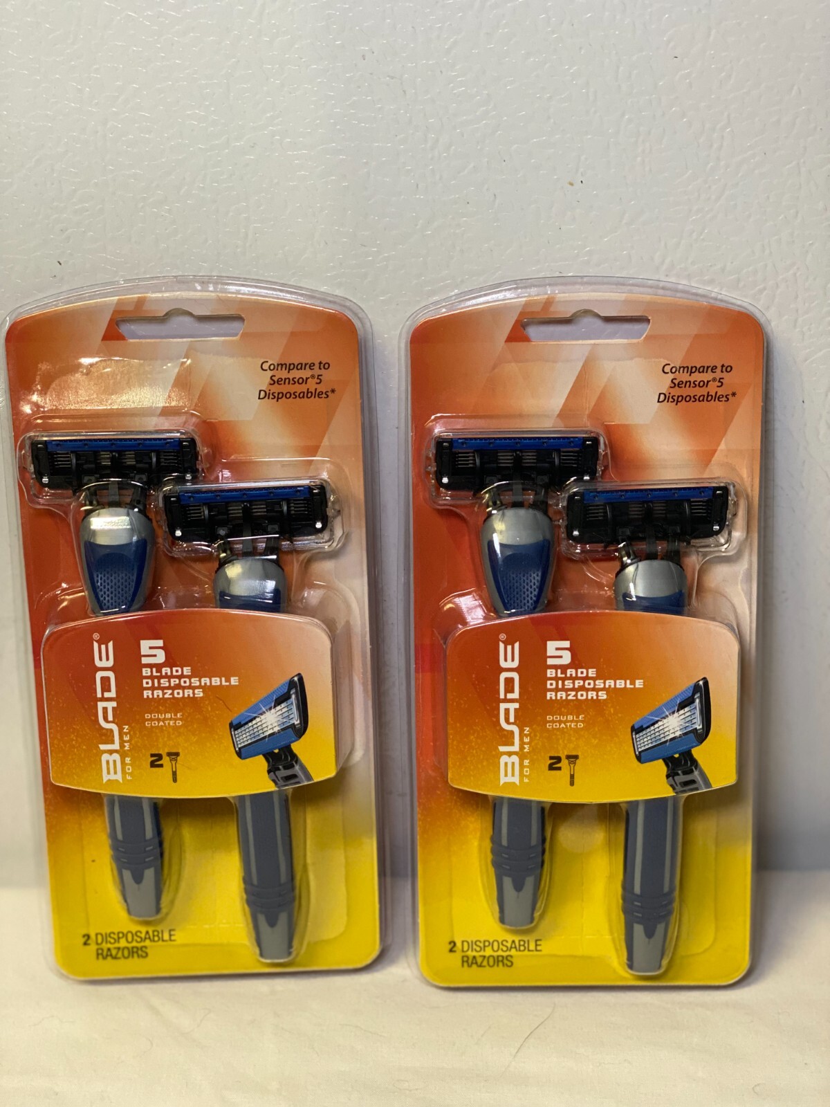 Used Razorblade BLADE For Men 5 Blade Disposable Razors 2 Packages of 2 New | eBay