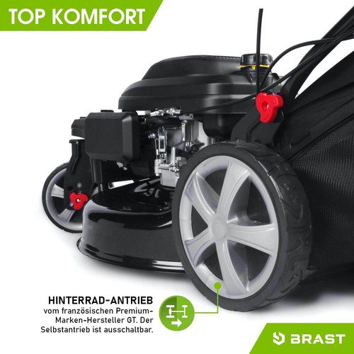 BRAST Rasenmäher Benzin Trike 5,2kW (7PS) mit Antrieb 53cm