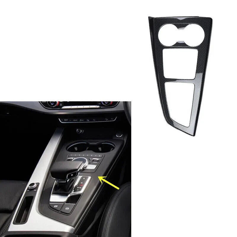 For Audi RS4 2019-2024 RHD Plastic Carbon Fiber Interior Door Trims Stickers - Image 2 of 4