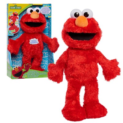 Sesame Street Tickle Me Elmo Plush Doll, Laughs, Wiggles