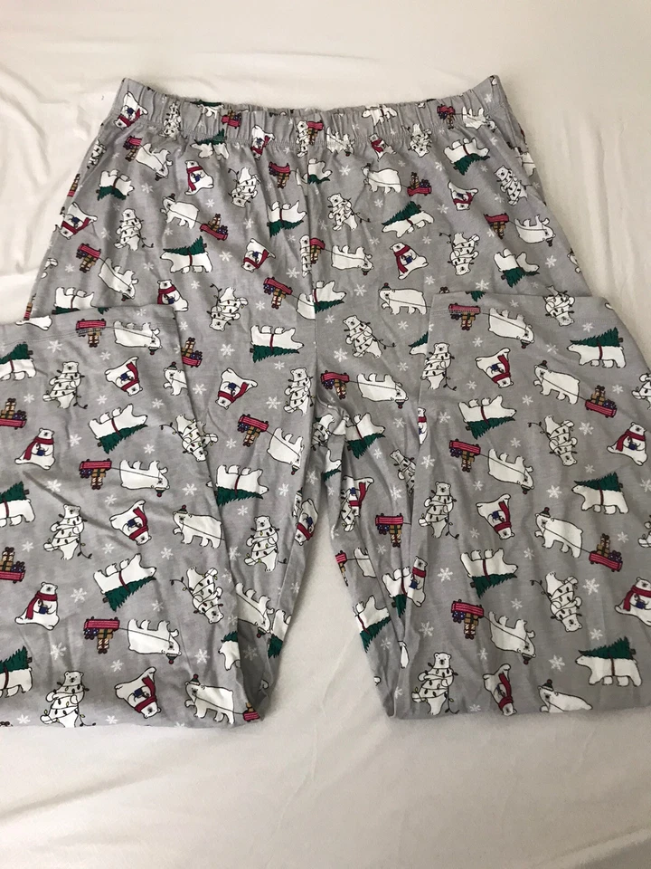 Pantalones de pijama Charter Club Holiday para hombre - (XL) 4277m - Foto 2 de 2