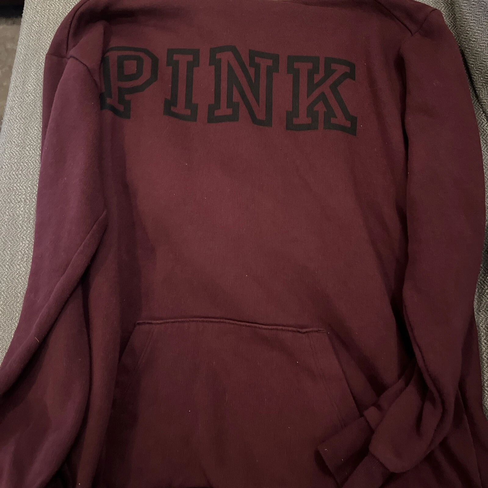 UNDERCOVER Felpa con cappuccio maglione manica lunga Victorias Secret rosa donna extra small marrone