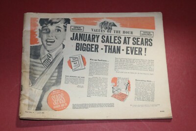1946 Sears catalog supplement loaded women's fashion, dresses, shoes, Parker pen