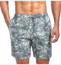 Biwisy Men's Swim Trunks Quick Dry Beach Shorts Mesh Lining With Pockets 2XL
