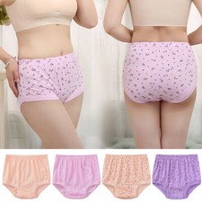 Women High Waist Cotton Panties Briefs Ladies Underpants Underwear Knicke  