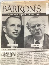 Barron’s Financial News 1984 Ross Perot GM Smith Nilsen Steel Hanson Tech Ads