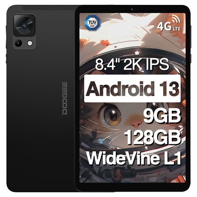 DOOGEE T20Mini 8.4'' Android 13 Tablet 9GB+128GB/SD 1TB 8-Core PC 5060mAh 13 MP