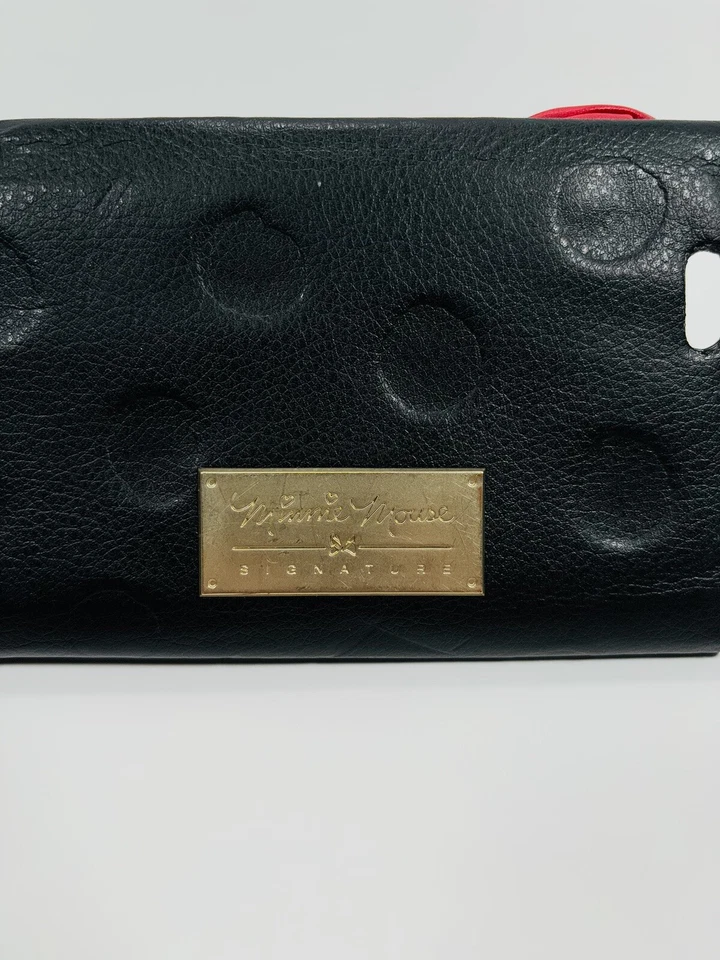 Disney iPhone 6 Minnie Mouse Leather Bow Wristlet Magnet Wallet Phone Case - Image 3 of 4