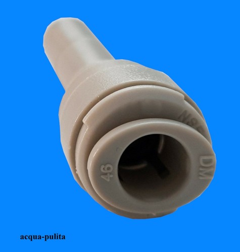 Raccordo Riduzione Tubo 3/16" 5 mm Codolo 3/8" Filtro Depuratore Acqua Osmosi CE - Foto 2 di 4