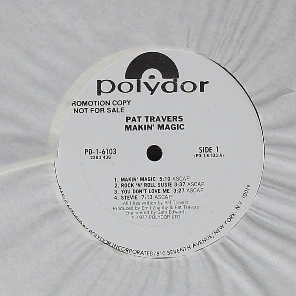 Pat Travers - Makin' Magic - original LP record [NHB2-066] USA PROMO - Image 3 of 4