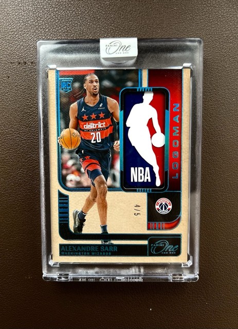 Alexandre Sarr Logoman Rookie 4/5 🔥Panini One & One 24/25 Wizards RC Rare