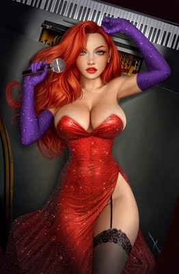 Jessica Rabbit Cosplay 10 Book Virgin Master Set by Sidney Augusto BooKooComix