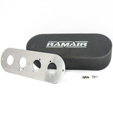 Ramair Doppelvergaser Luftfilter mit Grundplatte Lotus Twin Cam 1558cc 65mm Int Höhe