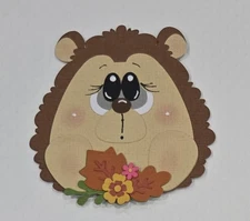 Little Fall Hedgehog. Scrapbook, Card Making Paper Piecing