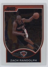 2007-08 Bowman Draft Picks & Stars Chrome Zach Randolph #28 1hs9