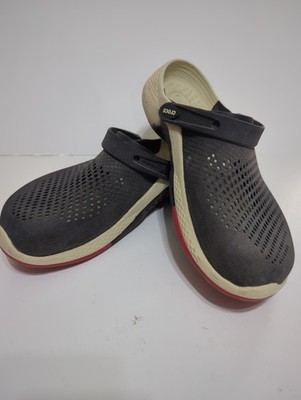 Crocs LITERIDE 360 Clogs Unisex Black Red Cream US Men's 10 Women's 12 