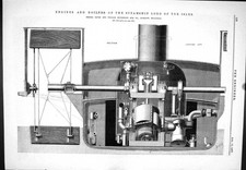 Alte Motoren Kessel Dampfschiff Lord Isles William David Henderson 187 viktorianisch