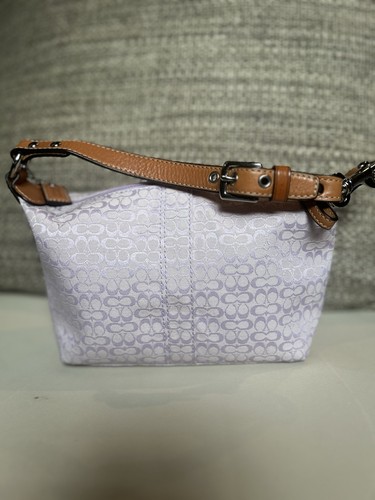 COACH Z Soho Mini Signature Top Handle Lilac Bag | Pastel Color Y2K Style