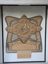 1922 Chas. Schindler Calendar General Store Advertising Sunman Framed RARE