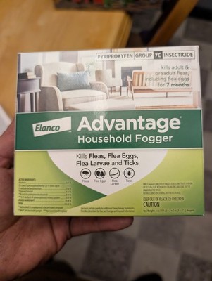 9x Lot (3x3) Elanco Advantage Household Fogger 2oz Canisters Flea And Tick