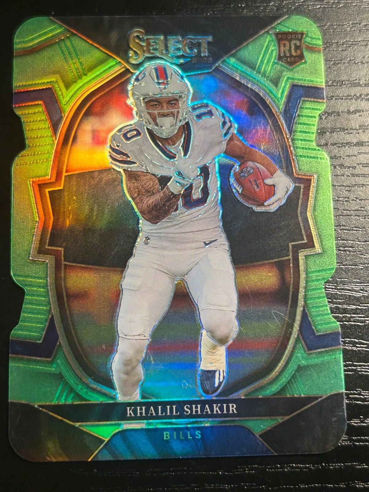 2022 Panini Select - Concourse Khalil Shakir #99 Green Prizm Die-Cut (RC) /299