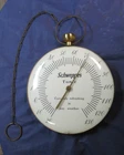 Vintage SCHWEPPES TONIC Soda Thermometer Sign 12" Bubble Glass Pocket Watch LQQK