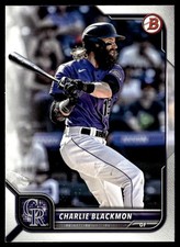2022 Bowman Charlie Blackmon Colorado Rockies #75
