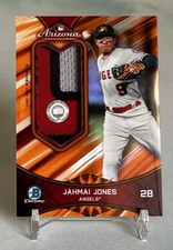 Jahmai Jones 2019 Bowman Chrome #AFLR-JJ 2018 AFL Fall Stars Relics Orange #/25