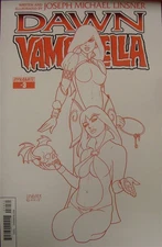 DAWN VAMPIRELLA 3 DYNAMITE RI BLOOD RED SKETCH VARIANT COMIC LINSNER 2015 VF/NM