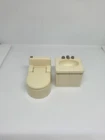 Vintage Fisher Price little people white toilet and bathroom sink #994 Camper