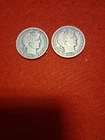 1903-O & 1906 -D US BARBER 50 Cents Silver Coins