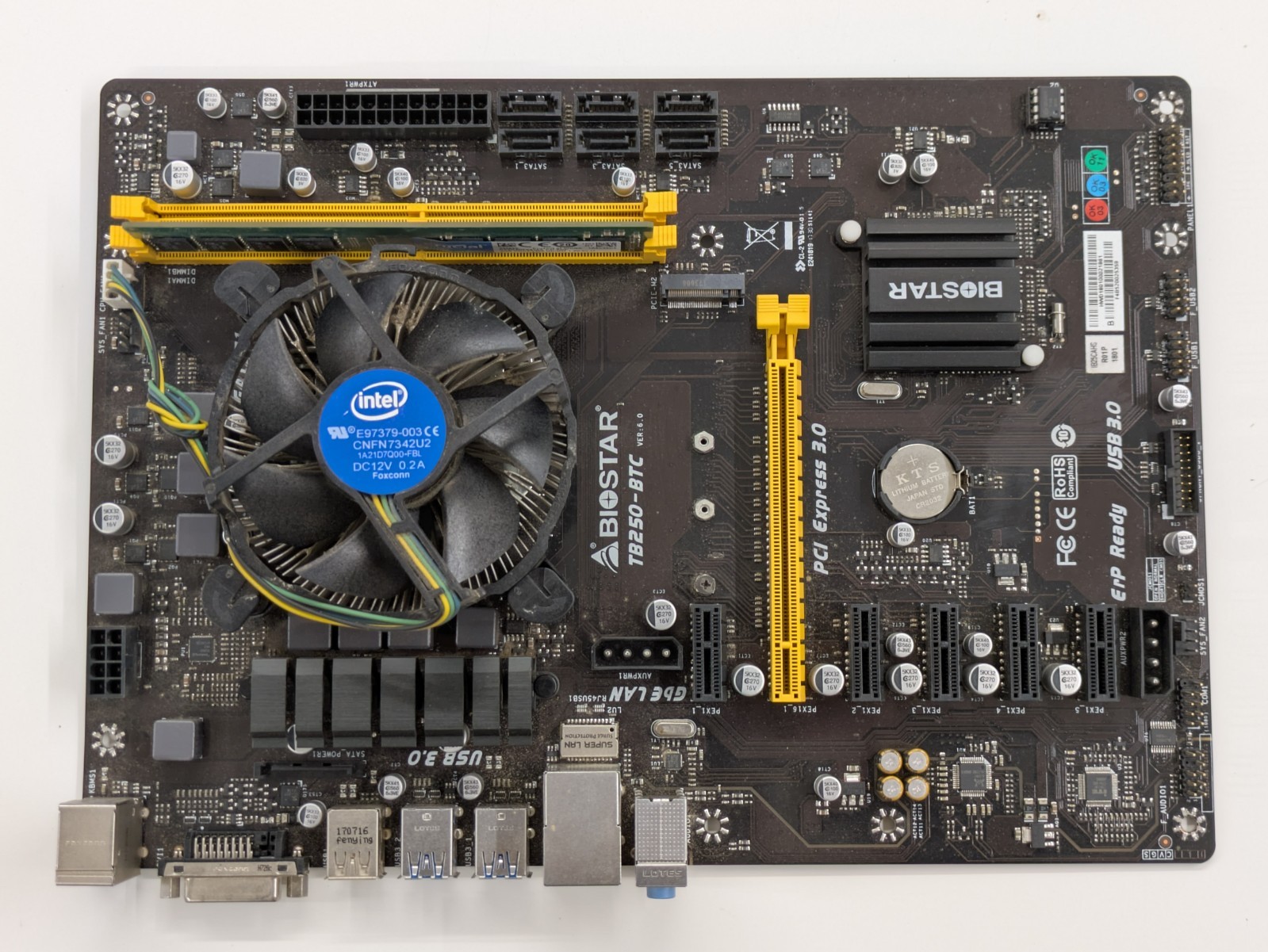 BIOSTAR TB250-BTC || Kit with/ Intel G3900 and 4 GB RAM | eBay
