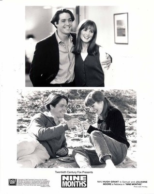 Nine Month - Hugh Grant - Julianne Moore - 5 Pressefotos - s/w 20x25cm (959)