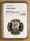 1970 S Proof Kennedy Silver Half Dollar NGC PF 68 Cameo