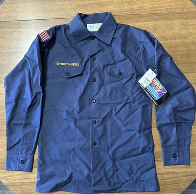 Boy Scouts Of America Cub Scout Long Sleeve Uniform Shirt NWT BSA Size Large 